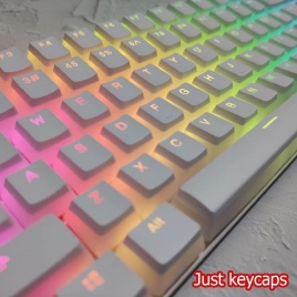 PBT OEM 108 Keys Pudding Keycaps для Cherry MX Switch Механическая клавиатура RGB Gamer Клавиатуры Синий / Черный / Коричневый / Черный переключатель