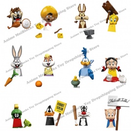 91001-91006 91007-91012 диснеевские аниме-кирпичи мини-фигурки фигурки строительные блоки мультфильм собрать игрушки куклы блоки детский подарок