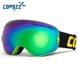 Бренд COPOZZ лыжные очки двухслойные UV400 анти-туман большая лыжная маска очки катание на лыжах снег мужчины женщины очки для сноуборда GOG-201 Pro