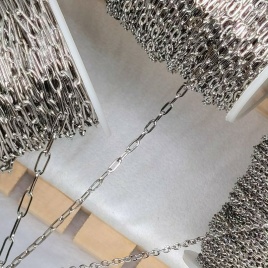 2-метровая цепочка из нержавеющей стали для изготовления ювелирных изделий «сделай сам» Rolo Cable Link Bulk Chains Handmade Neckalce Аксессуары для браслета