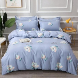 Новый скандинавский стиль с цветочным принтом, цельный пододеяльник для спальни, хлопковое мягкое качественное выстиранное хлопковое одеяло для кровати