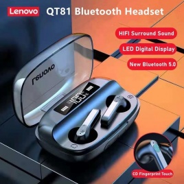 Lenovo QT81 TWS Беспроводные стереонаушники Спортивные водонепроницаемые наушники-гарнитуры с микрофоном Наушники Bluetooth HD Call 1200 мАч