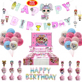 Новый Л.О.Л. СЮРПРИЗ! Вечеринка Supplie Lol Omg Theme Birthday Party Decoration Kid Girl Party Supplies Party Ball Посуда