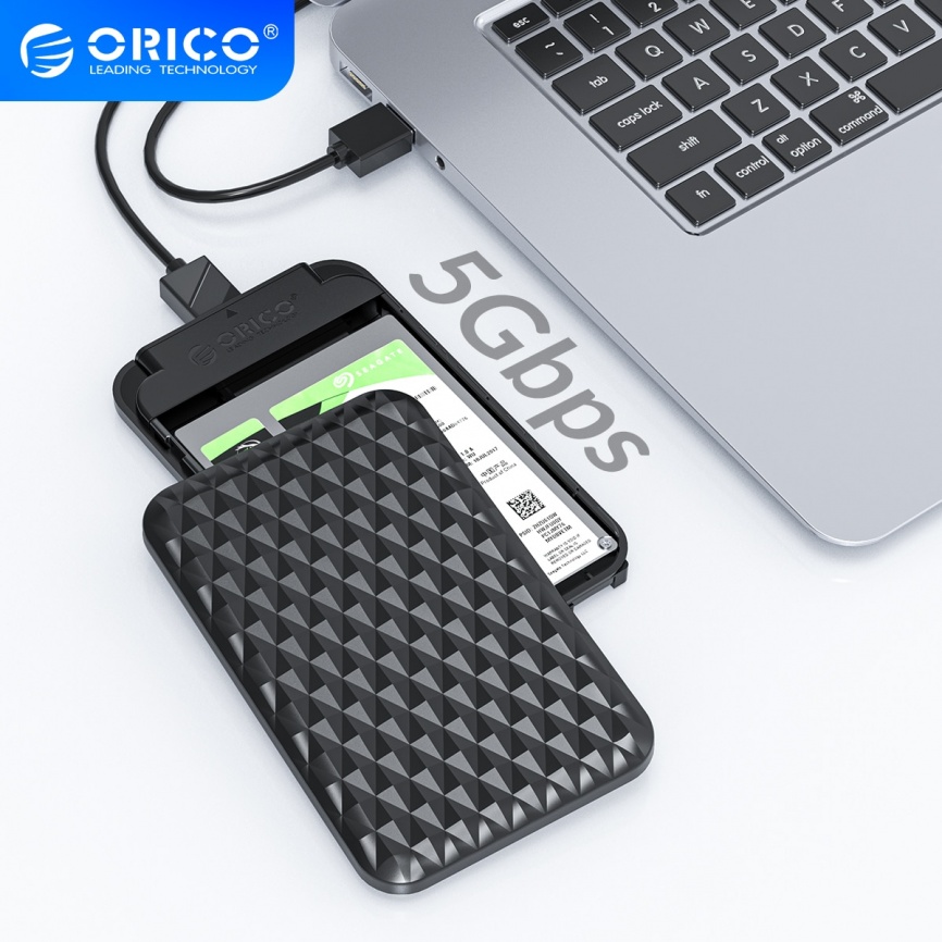 ORICO 2,5-дюймовый чехол для жесткого диска SATA на USB 3,0 Корпус жесткого диска Внешний HD-чехол для 7-9,5-мм жесткого диска SSD Чехол для жесткого диска Коробка для жесткого диска Поддержка UASP фото 1