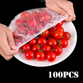 50/100 шт одноразовые крышки для пищевых продуктов пластиковая упаковка эластичные крышки для пищевых продуктов для фруктовых мисок чашки колпачки для хранения кухонная сумка для сохранения свежести