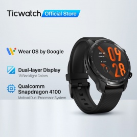TicWatch Pro 3 Ultra GPS Wear OS SmartWatch Мужчины Qualcomm 4100 Mobvoi Двухпроцессорная система Часы Кислород в крови IHB Обнаружение AFiB