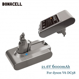 Сменный аккумулятор 21,6 В 6000 мАч для литий-ионного пылесоса Dyson SV09 SV07 SV03 DC58 DC61 DC62 DC74 V6 965874-02 Батарея для животных