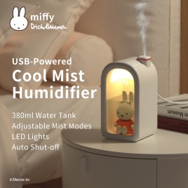 Miffy X MIPOW 380 мл увлажнитель прохладного тумана ароматерапия увлажнитель воздуха для домашнего автомобиля ароматический диффузор USB увлажнитель светодиодный ночник подарок