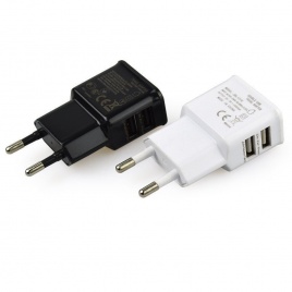 EU plug 5V Dual USB Универсальные зарядные устройства для мобильных телефонов Зарядное устройство для путешествий Адаптер зарядного устройства для iPhone для Android