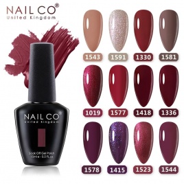 NAILCO 15 мл Camel Coffee Chocolate Brown Colors Series Гель-лак для ногтей DIY Гель-лак для дизайна ногтей Маникюр Gelk Design Lacquer