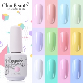 Clou Beaute 64 цвета гель-лак для ногтей Vernis Ongle полуперманентный клей для ногтей лак 15 мл базовый верхний слой гель для ногтей УФ-цвета