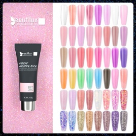 Beautilux полиакриловый гель лак для ногтей УФ-светодиод быстрое наращивание акриловый полуперманентный французский дизайн ногтей строительный гель DIY 15 г