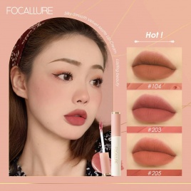 FOCALLURE Velvet Matte Lipstick Lip Gloss Liquid Lip Tint Cream Pigment Стойкая шелковистая текстура для губ Женская косметика