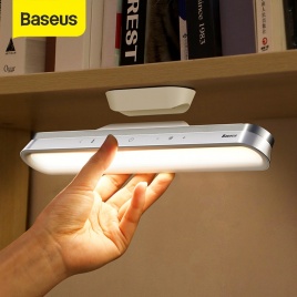 Настольная лампа Baseus, подвесная магнитная светодиодная настольная лампа, платная бесступенчатая регулировка яркости, светильник для шкафа, ночник для гардеробной лампы