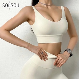 SOISOU 2022 Новый комплект из 2 предметов Спортивные костюмы Женский комплект для йоги Спортивный костюм Женская одежда для отдыха Укороченные топы Сексуальные женские леггинсы 14 цветов