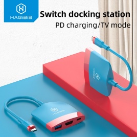 Hagibis Switch Dock TV Dock для Nintendo Switch Портативная док-станция USB C на 4K HDMI-совместимый концентратор USB 3.0 для Macbook Pro