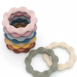 Baby Teether Health Care Молярная игрушка Тактильное познание Пищевой силиконовый захват для новорожденных Игрушки для прорезывания зубов Bby Shower Gift BPA Free