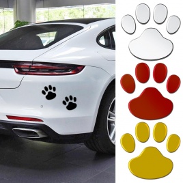 1 пара/набор 3D наклейки лапы животных собака кошка классный дизайн медведь ноги отпечатки след наклейка автомобильные наклейки для авто мотоцикла
