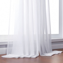 BILEEHOME однотонные белые тюлевые прозрачные оконные шторы для гостиной, спальни, современные тюль, вуаль, органза, занавески, тканевые драпировки