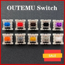 Переключатель Outemu Механический переключатель клавиатуры 3Pin Clicky Linear Tactile Silent Switches RGB LED SMD Gaming Совместимость с переключателем MX
