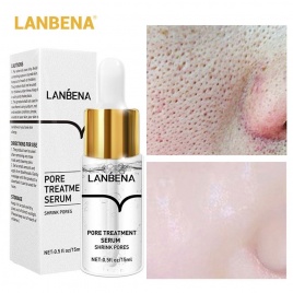 LANBENA сыворотка для сокращения пор с гиалуроновой кислотой питает, увлажняет, устраняет сухость, восстанавливает поры лица, эссенция для ухода за кожей, жидкость для ухода за кожей 15 мл