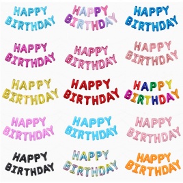 13 шт., воздушные шары для украшения дня рождения, розовое золото, буквы, фольгированные баллоны, украшения для дня рождения, Globos Balony Anniversaire