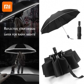 Xiaomi 2021 модный портативный УФ складной автоматический зонт устойчивый к дождю и ветру поездки солнцезащитные зонты обратный зонт