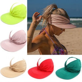 Гибкая взрослая шляпа для женщин, анти-УФ, с широкими полями, козырек, легко носить с собой, дорожные кепки, модные пляжные летние солнцезащитные шляпы