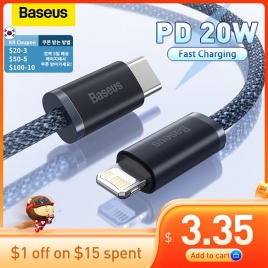 Кабель Baseus PD USB C мощностью 20 Вт для iPhone 13 Pro Max Кабель USB C для быстрой зарядки для iPhone 12 mini pro max Кабель USB Type C для передачи данных