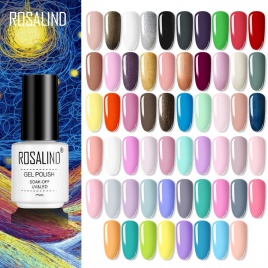 Гель-лак для ногтей ROSALIND 7 мл Гибридные лаки Все для маникюра База для дизайна ногтей Верхнее покрытие УФ-лампа Vernis Полуперманентные лаки