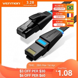 Ethernet-кабель Vention Cat6 Lan Кабель UTP RJ45 Сетевой патч-кабель 10 м 15 м для PS PC Интернет-модем-маршрутизатор Cat 6 Кабель Ethernet