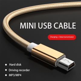 Kebiss Mini USB кабель Mini USB к USB Кабель для быстрой передачи данных для MP3 MP4 Player Автомобильный видеорегистратор GPS Цифровая камера HDD Mini USB