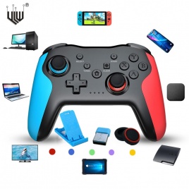2 шт., Bluetooth 2,4G, беспроводной контроллер для Nintendo Switch Pro, ПК, ТВ-приставка, смартфон, планшет, PS3, Tesla Shock, джойстик, геймпад