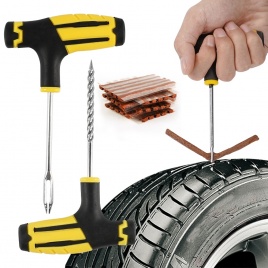Набор инструментов для ремонта автомобильных шин с резиновыми полосками Набор вилок для проколов бескамерных шин для грузовиков и мотоциклов