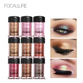 FOCALLURE 18 Цветов Блеск Тени Для Век Косметический Алмазный Пигмент Глаза Рассыпчатая Пудра Макияж
