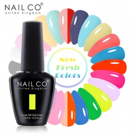NAILCO 15 мл Summer Obvious Fresh Fluorescence Color Series Гель-лак для ногтей Дизайн ногтей Блеск Маникюрный набор УФ / светодиодный гель для ногтей