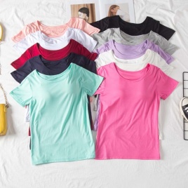S9.9 2021 новая модальная женская летняя однотонная свободная футболка с короткими рукавами