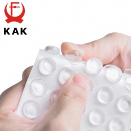 KAK 30-80 шт самоклеящиеся силиконовые мебельные накладки бамперы для шкафа резиновый демпфер буферная подушка защитная мебельная фурнитура