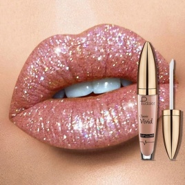 18 цветов Diamond Shimmer Блеск для губ Матовая блестящая жидкая губная помада Водонепроницаемый алмазный жемчужный цвет Блеск для губ Макияж