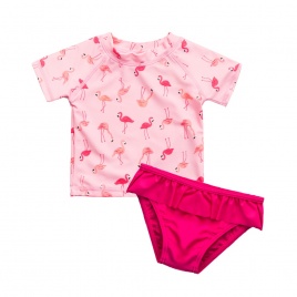 Купальник из двух частей Wishere, детская пляжная одежда для девочек, купальный костюм для малышей, детская пляжная одежда, детский солнцезащитный костюм