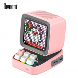 Divoom Ditoo-Plus Retro Pixel Art Bluetooth портативный динамик будильник DIY светодиодный дисплей, милый подарок украшение для дома