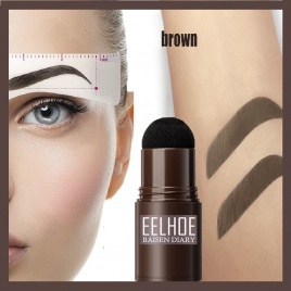 2022 Professional Brow One Step Shaping Kit Stamp Set Makeup Stick Hairline Contour Водонепроницаемый оттенок Трафарет для бровей Шаблон