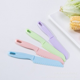 Пилообразный резак, пластиковый нож для фруктов, безопасный кухонный нож, детский шеф-повар для хлеба, салата, детские кулинарные ножи, детские ножи для очистки овощей