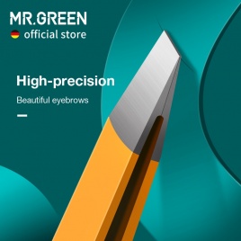 MR.GREEN пинцет для бровей, красочные волосы, красивые тонкие волосы, съемник из нержавеющей стали, наклонные зажимы для бровей, инструменты для удаления макияжа