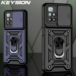 KEYSION Противоударный чехол для Redmi 10 10 Prime Note 11 10 Pro 10T 10S Защитный чехол для камеры телефона для POCO M3 M4 Pro 5G F3 X3