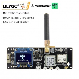 LILYGO® TTGO Meshtastic T-Beam V1.1 ESP32 LoRa 433/868/915/923 МГц беспроводной модуль WiFi GPS NEO-6M с OLED-дисплеем для Arduino