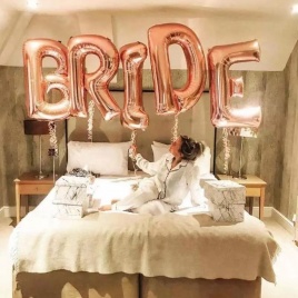 5 шт. розовое золото Bride To Be письмо фольгированные шары свадебные украшения Baby Shower День Святого Валентина вечерние невеста любовь подарочные поставки