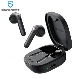 SOUNDPEATS Беспроводные наушники TrueAir2 + QCC3040 Адаптивный aptX Bluetooth V5.2 Наушники 4 микрофона CVC 8.0 Шумоподавление Игровой режим