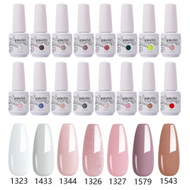 Clou Beaute Nude Colors Белый Розовый Гель-лак для ногтей Маникюр Полупостоянный гель для ногтей Soak Off УФ-лак для дизайна ногтей