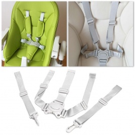 Детские универсальные 5-точечные ремни, высокий стул, безопасный ремень, сиденье, детское кресло, багги для коляски, детские обеденные ремни, коляска, коляска V0Q8
